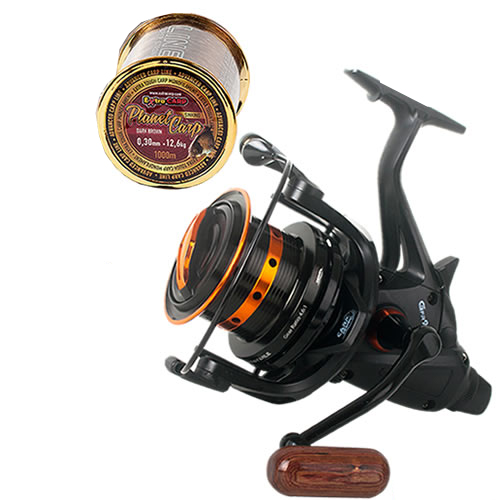 Moulinet Carp Design Débrayable Gfr9000 Black & Orange + Nylon Extra Carp Planet Carp 1000m
