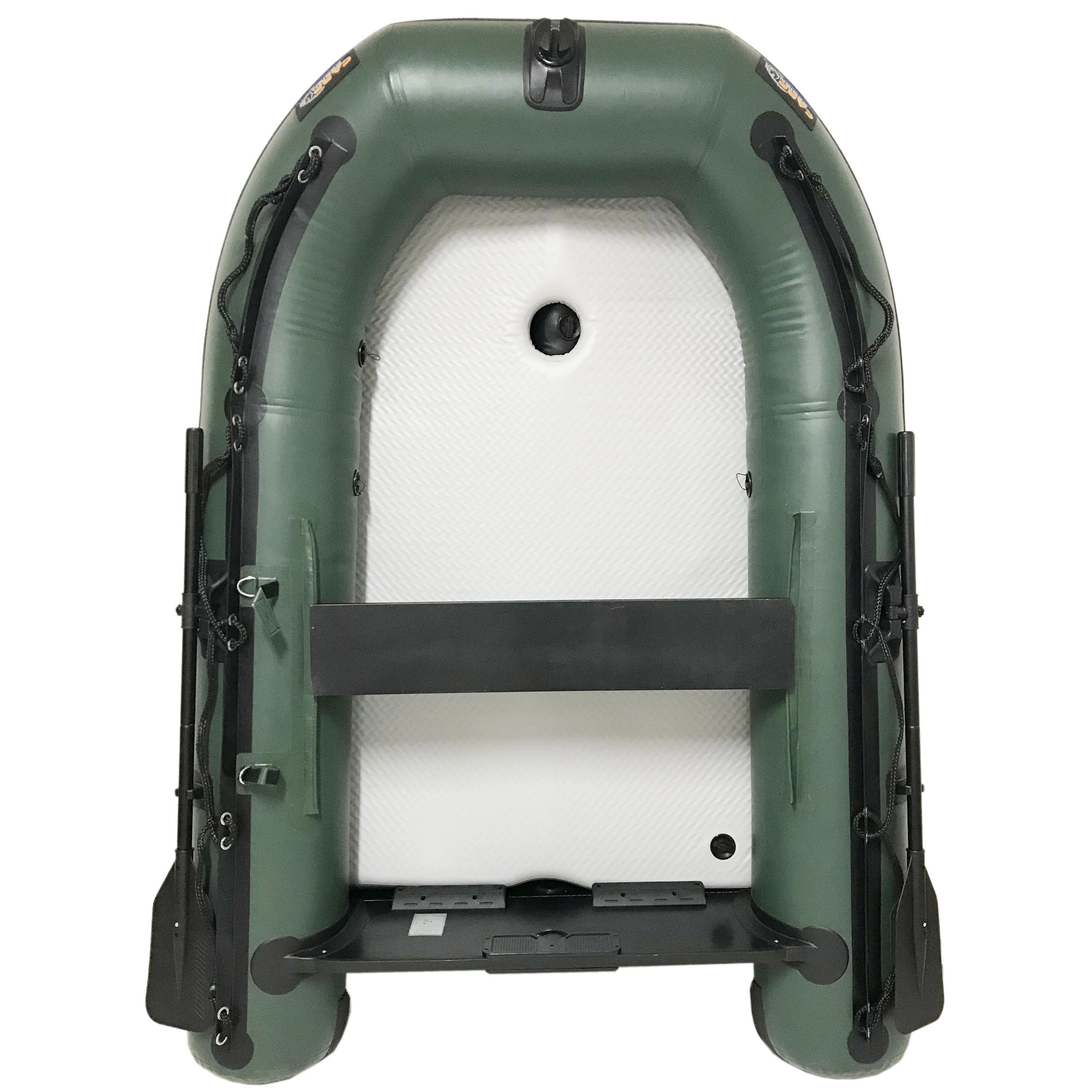 Bateau Pneumatique Carp Design Estart Ev 230 Army Green Plancher Air + Moteur Electrique Carp Design Estart+ Extend 58lbs 12v