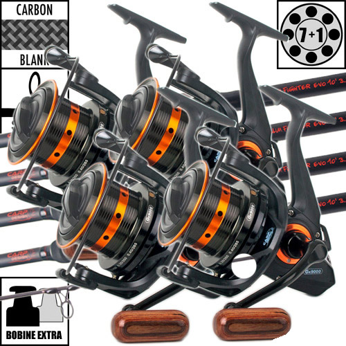 Ensemble Carp Design Slim Fighter Evo 10' 3.5lbs Gk9000 (les 4) Carpe