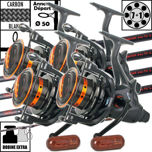 Ensemble Carp Design Slim Fighter Evo 13' 3.5lbs Gfr9000 (les 4) Carpe