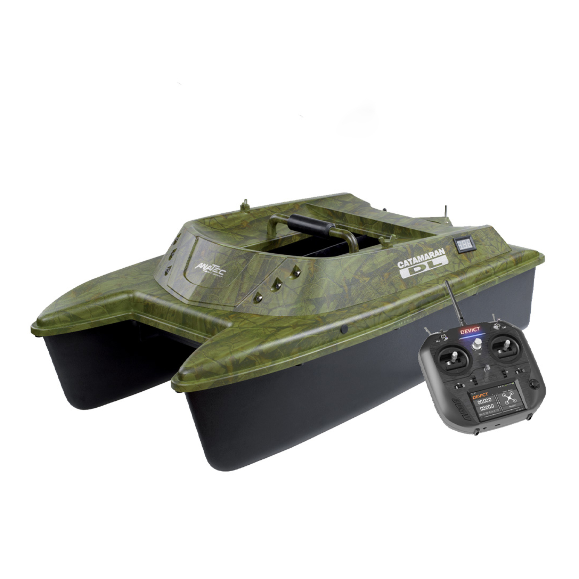Bateau Amorceur Anatec Catamaran Dl Oak Lithium 16a Brushless De-sr07 Carpe