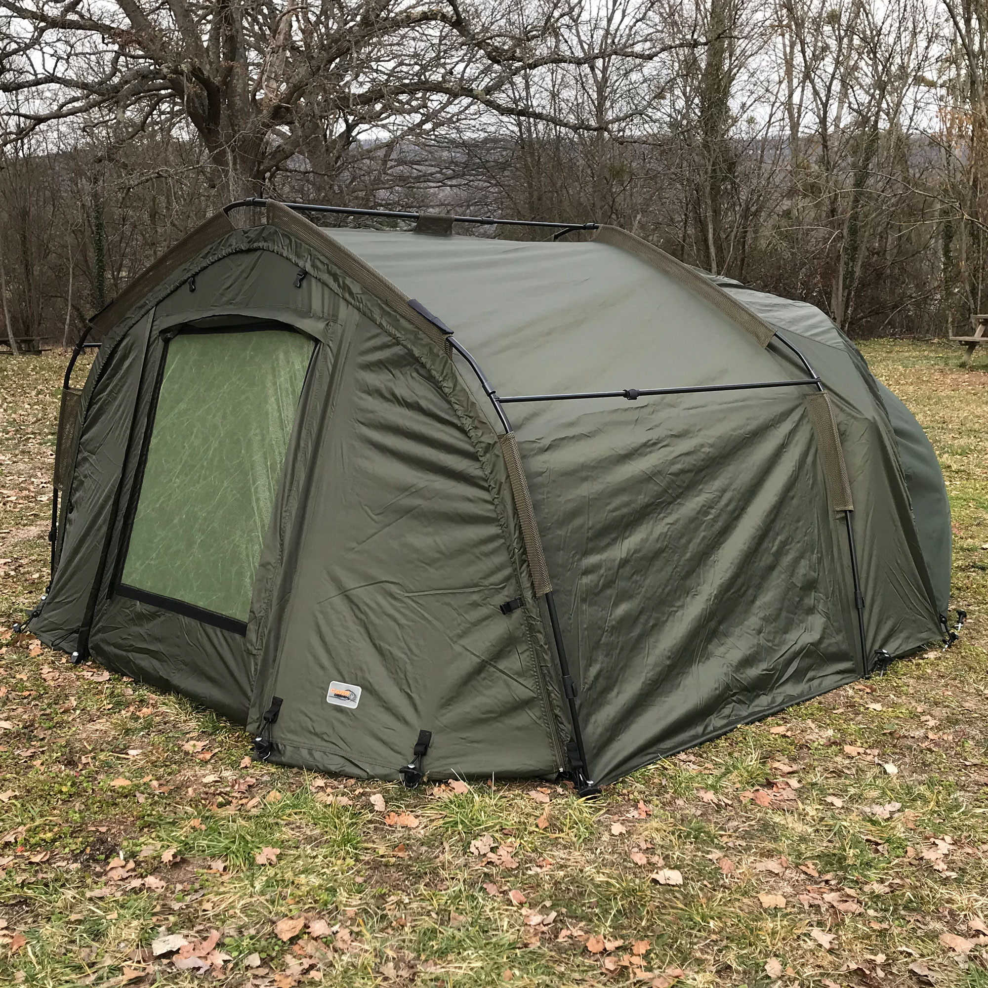 Abri Carp Design Oval Brolly 60'' 1 Place + Extension Universelle Carp Design Green Line