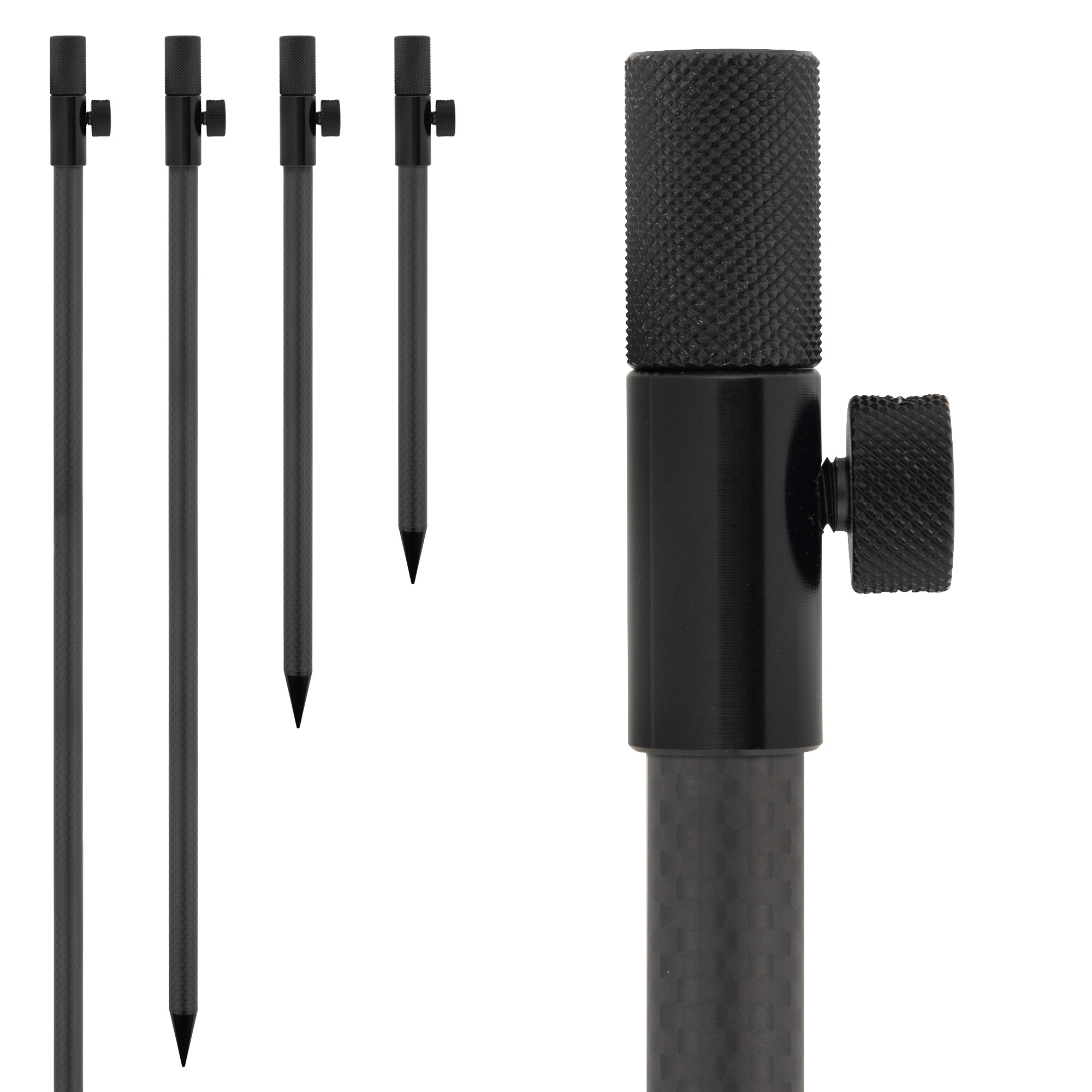 Pique Fox Black Label Carbon Carpe - Longueur (cm): 18" (46cm)