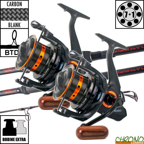 Ensemble Carp Design Slim Fighter Evo 10' 3.5lbs Gk9000 (les 2) Carpe