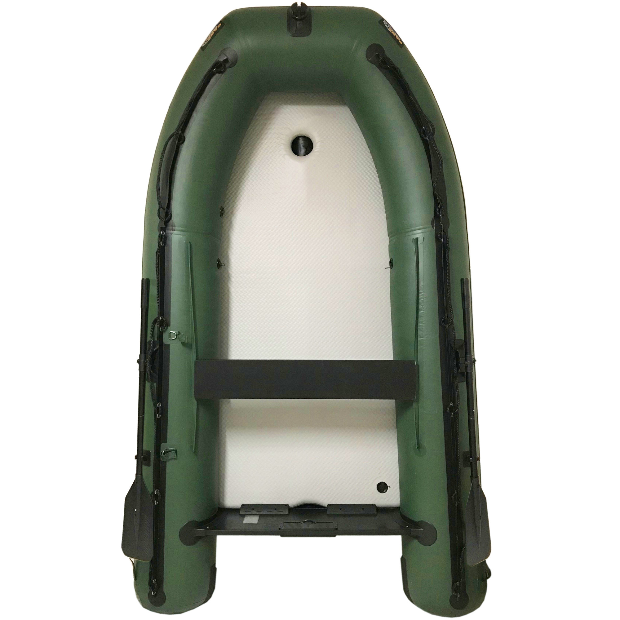 Bateau Pneumatique Carp Design Estart Ev 320 Army Green Plancher Air + Moteur Electrique Carp Design Estart+ Extend 66lbs 12v