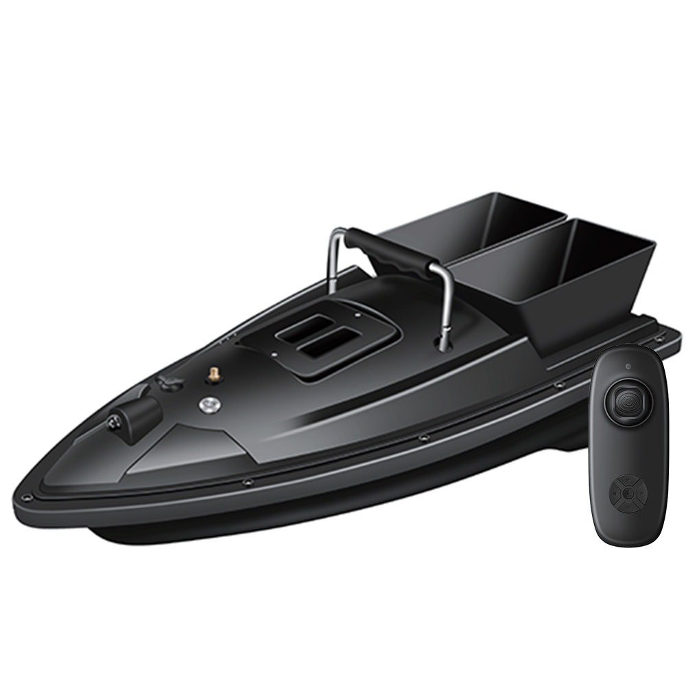 Bateau Amorceur Ccarp Black Ghost 2 Bacs Carpe