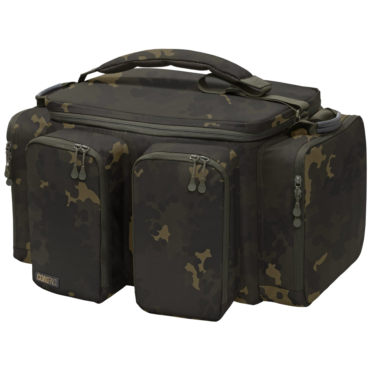 Sac Carryall Korda Compac Dark Kamo X-large + Sac à Booster Korda Compac Goo Dark Camo Large + Trousse à Accessoires Korda Compac Xl 200 Kamo + Trousse à Accessoires Korda Compac Small 100 Kamo