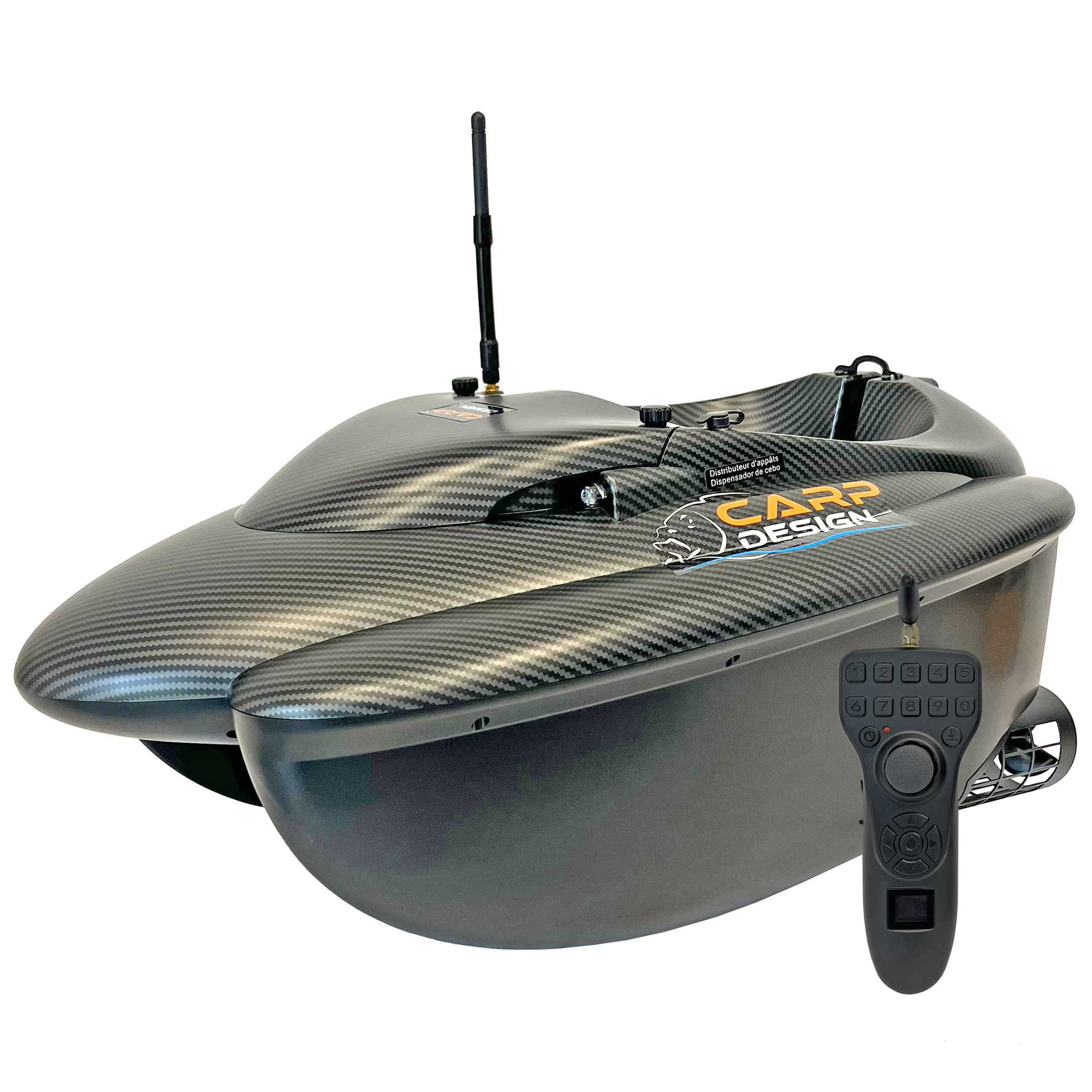 Bateau Amorceur Carp Design V50s Gps Carbon Carpe