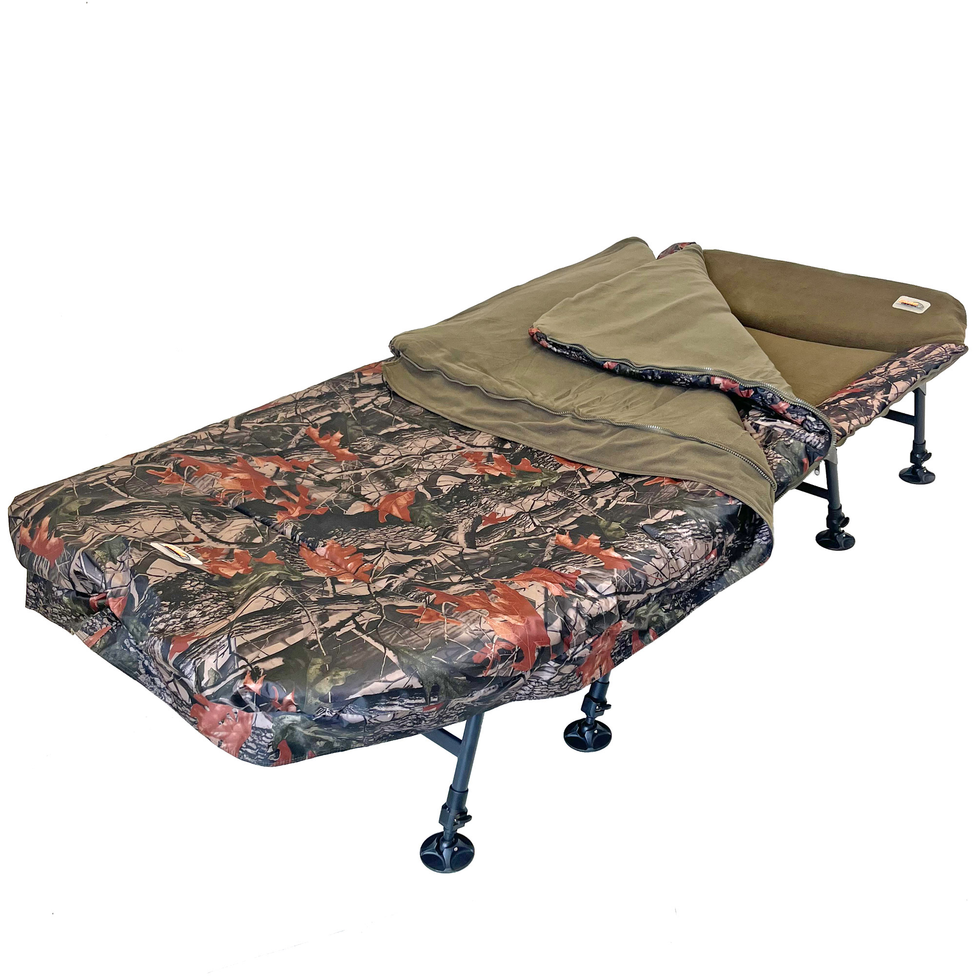 Bed Chair Carp Design Camo Line Xl 8 Pieds 5 Saisons Carpe