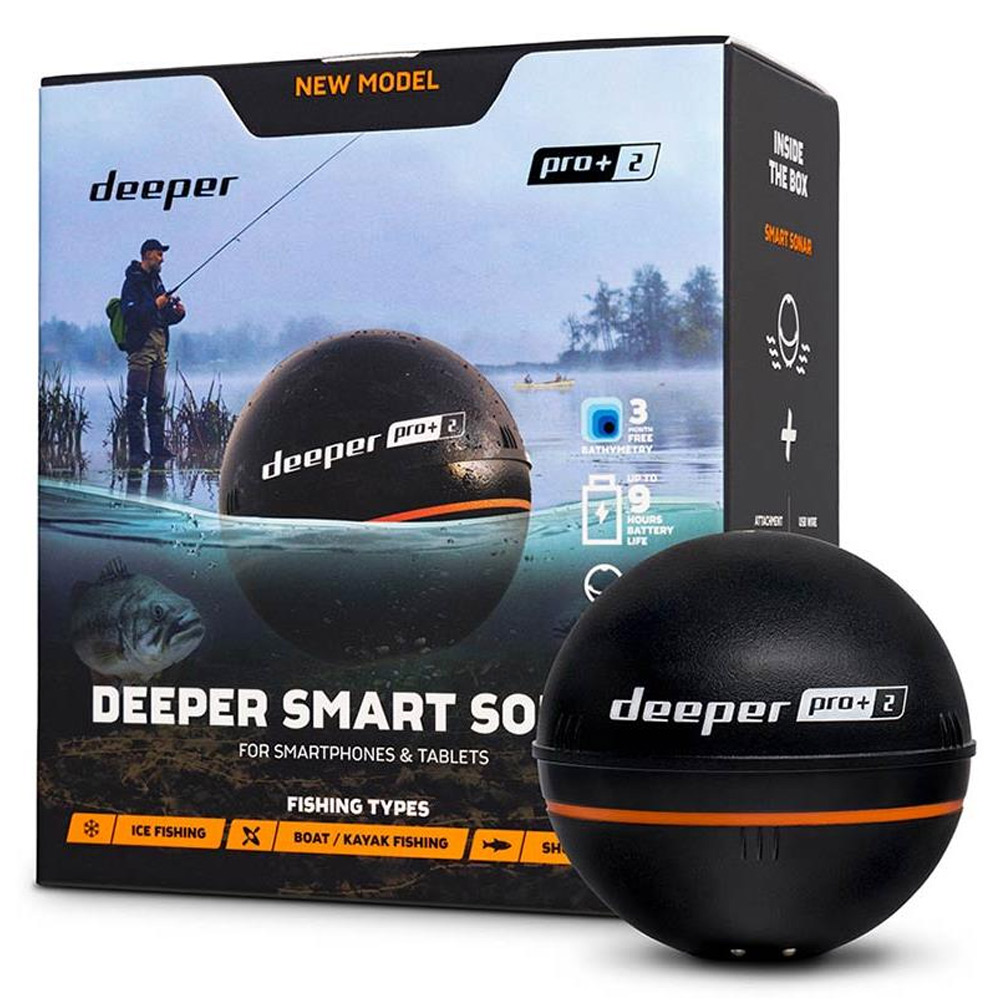 Sondeur Gps Deeper Smart Sonar Pro+ V2 + Pack Amplificateur Wifi Deeper Pour Bateau Amorceur