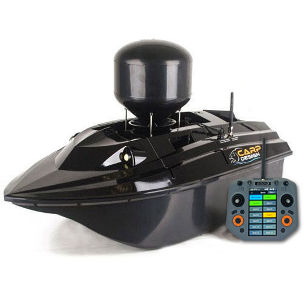 Bateau Amorceur Carp Design V80 Evo+ Gps + Epandeur D'appâts Carp Design Pour Bateau V80