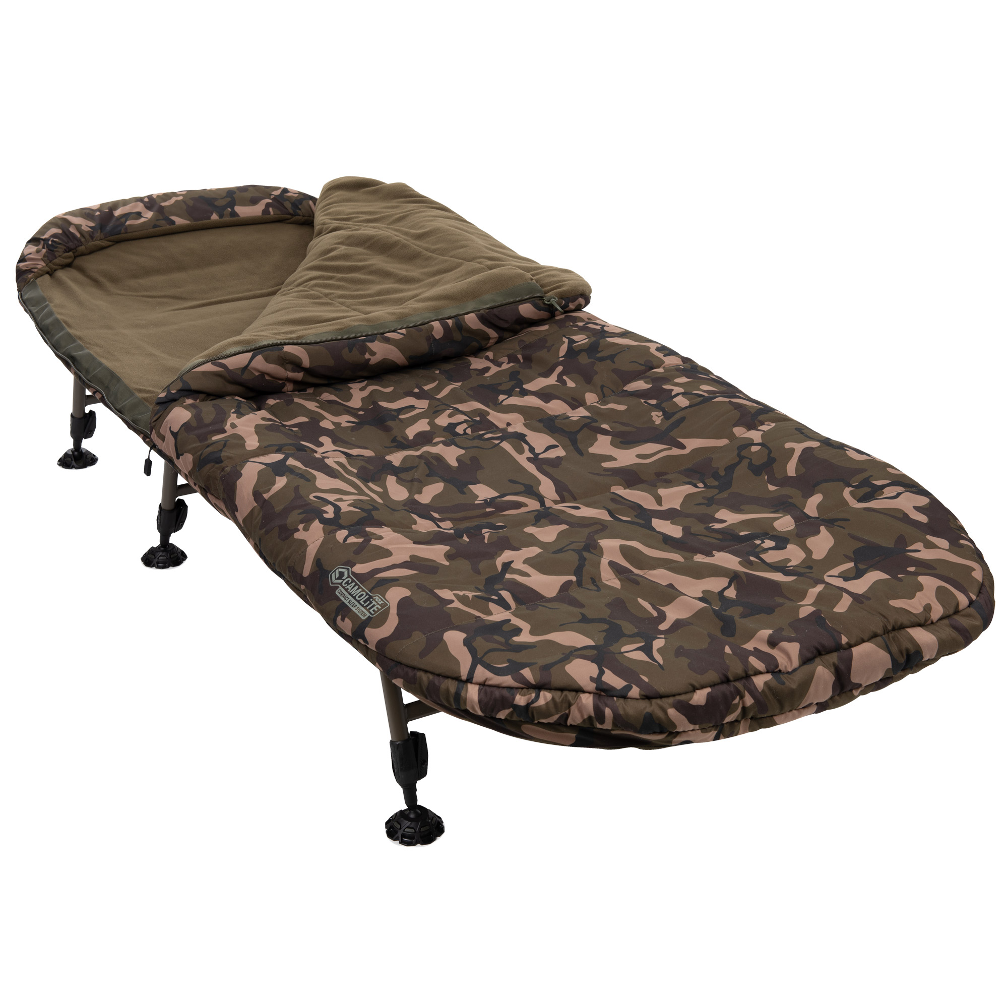 Bed Chair Fox Camolite Compact Sleep System 6 Pieds 4 Saisons Carpe