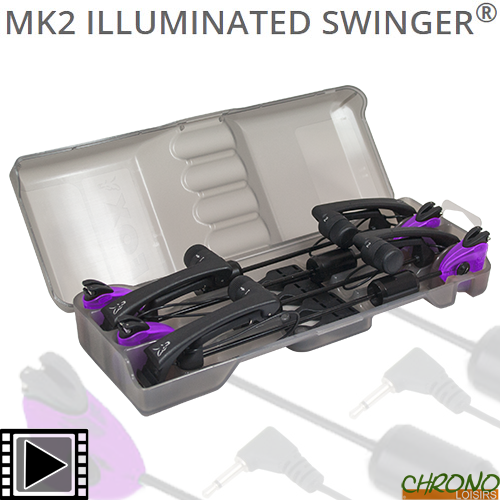Coffret 4 Balanciers Fox Mk2 Illuminated Swinger Pourpre Carpe