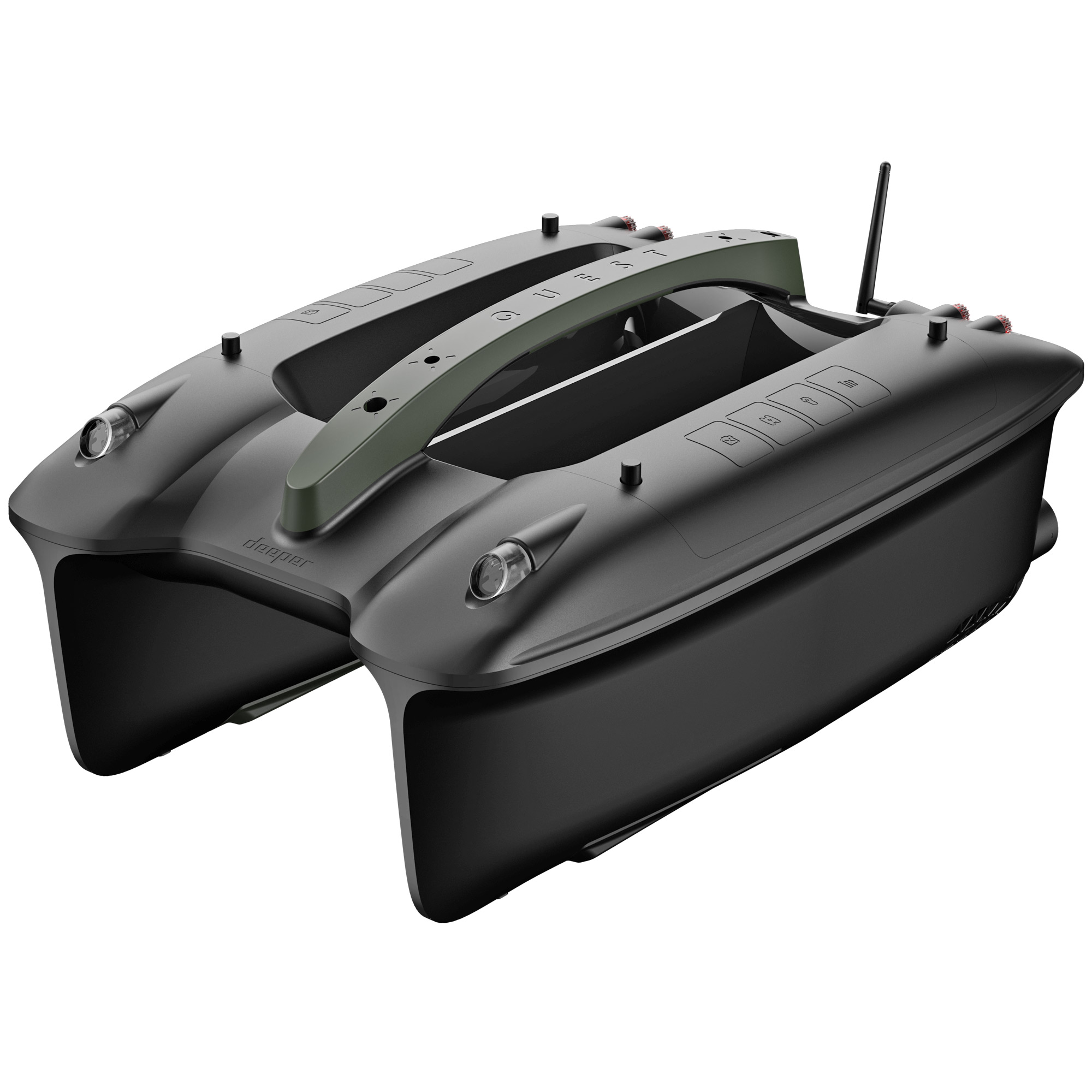 Bateau Amorceur Deeper Quest Echo Gps + Down Scan Carpe