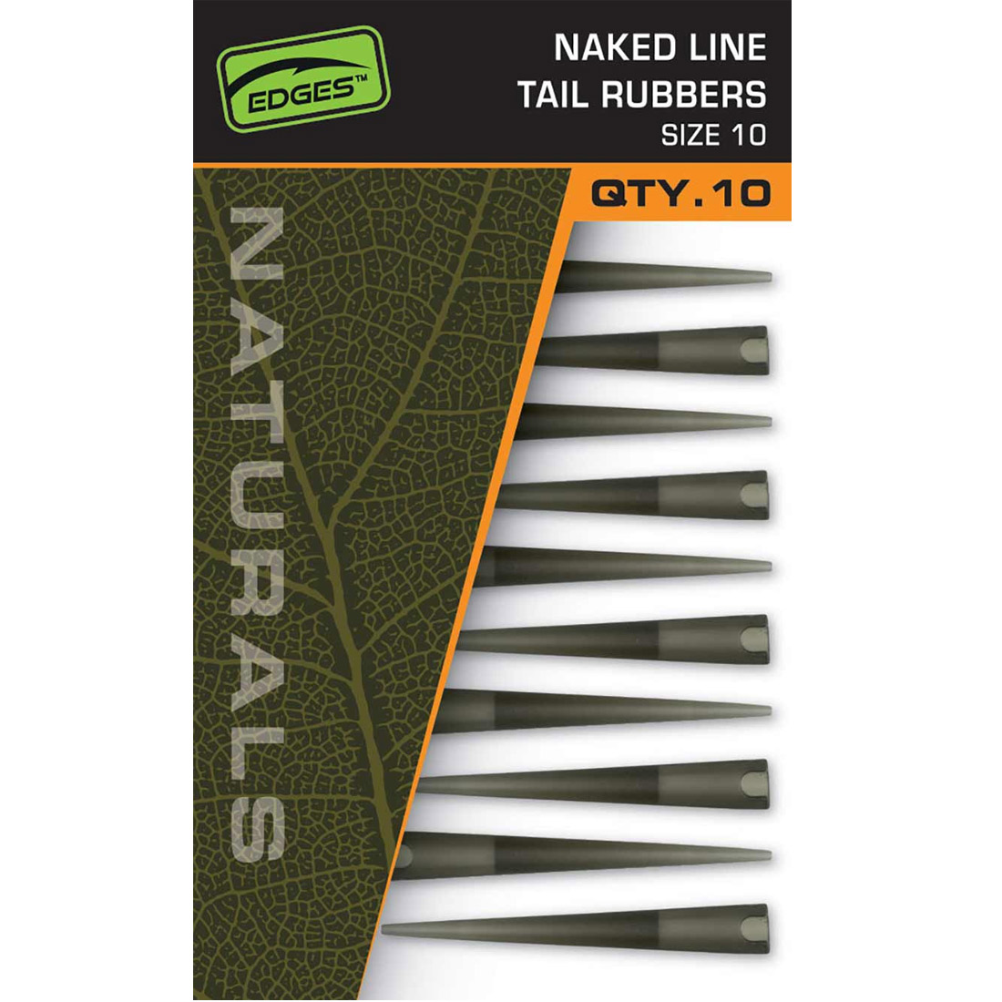 Tétine Fox Edges Naturals Naked Line Tail Rubbers T.10 (par 10) Carpe