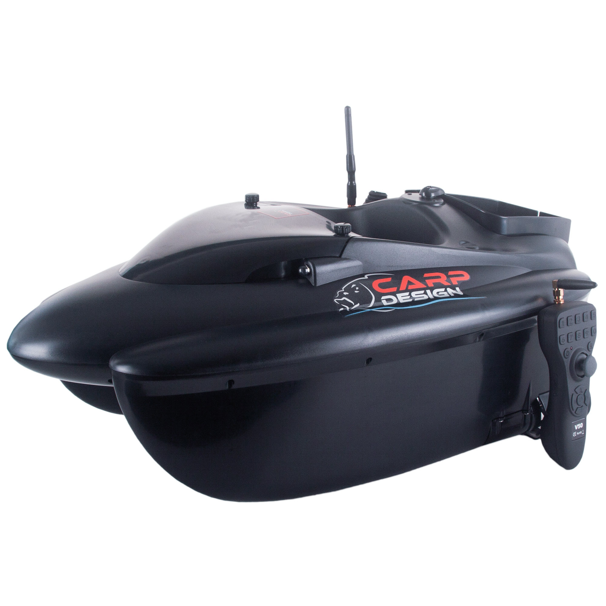 Bateau Amorceur Carp Design V50 + Pack Amplificateur Wifi Deeper Pour Bateau Amorceur