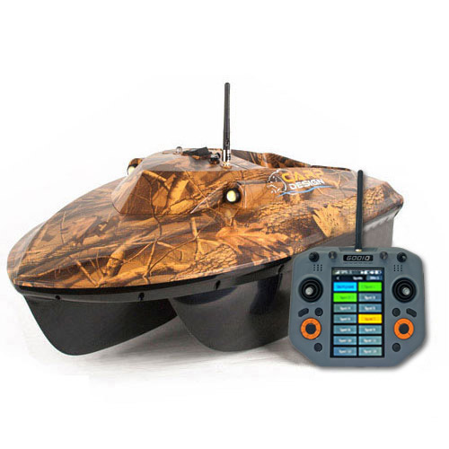Bateau Amorceur Carp Design V70 Evo+ Gps Camo Carpe