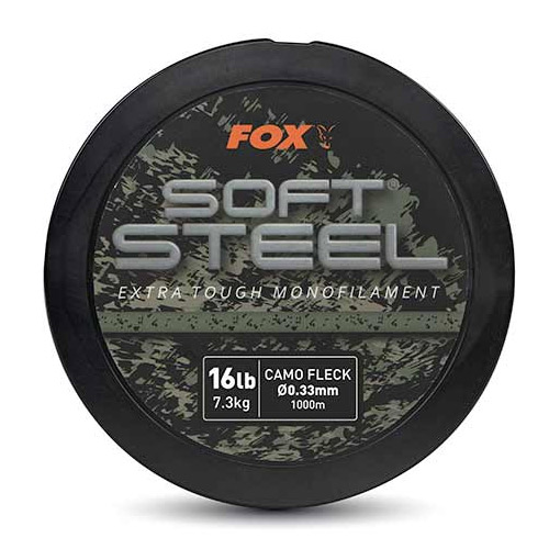 Nylon Fox Soft Steel Fleck Camo 1000m Carpe - Diamètre: 0.37mm