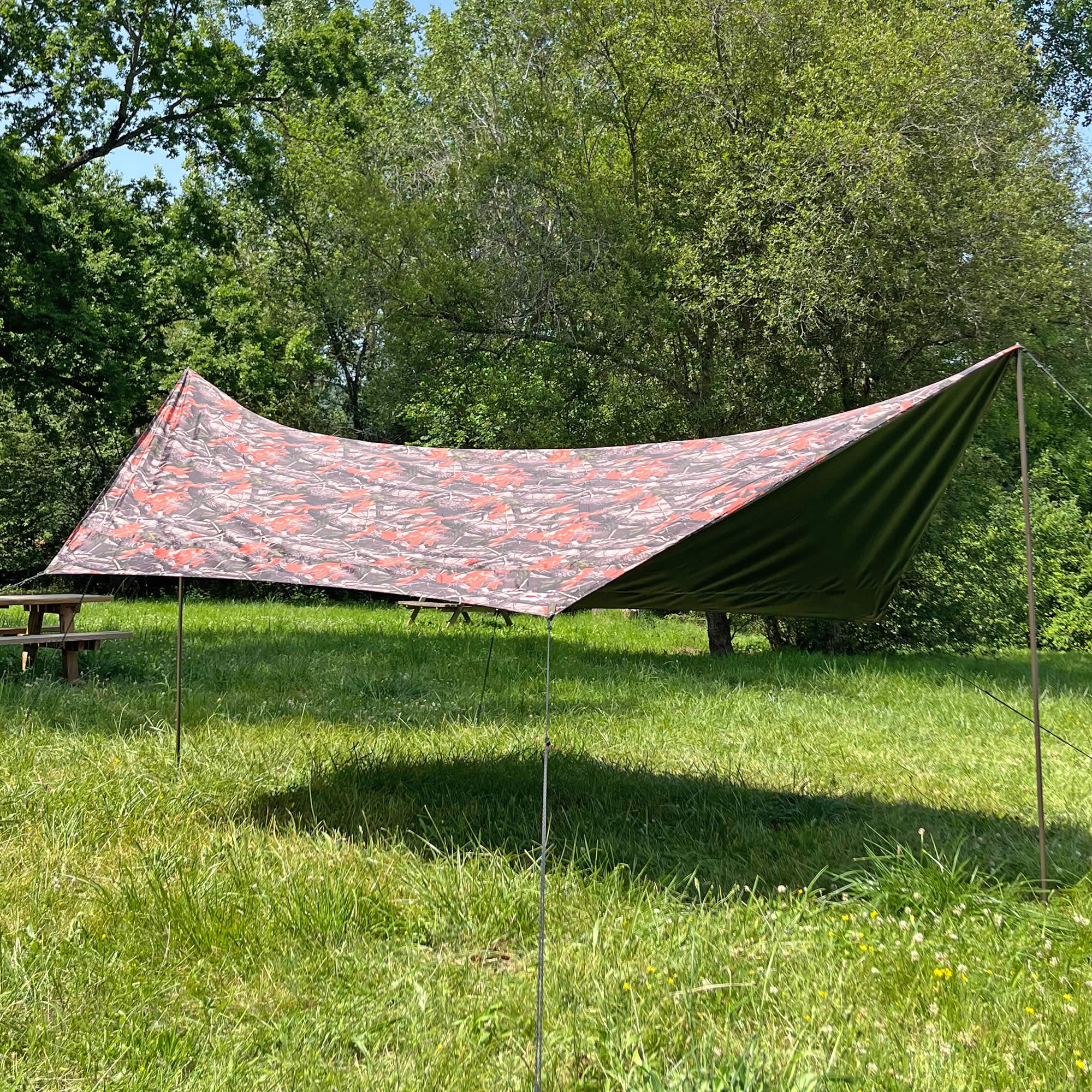 Bâche De Protection Carp Design Tarp Camo Line Carpe
