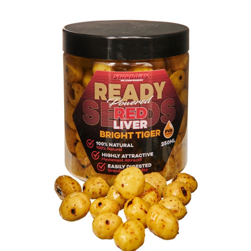 Noix Tigrées Starbaits Ready Seeds Bright 250ml Red Liver Carpe