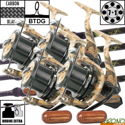 Ensemble Carp Design Slim Fighter Evo Camo 10' 3.5lbs Gk9000 (les 4) Carpe
