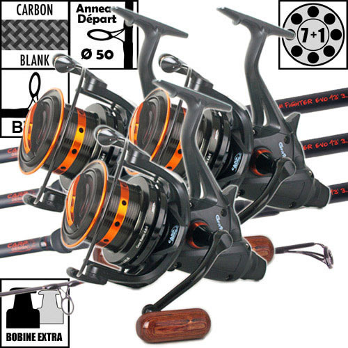 Ensemble Carp Design Slim Fighter Evo 13' 3.5lbs Gfr9000 (les 3) Carpe